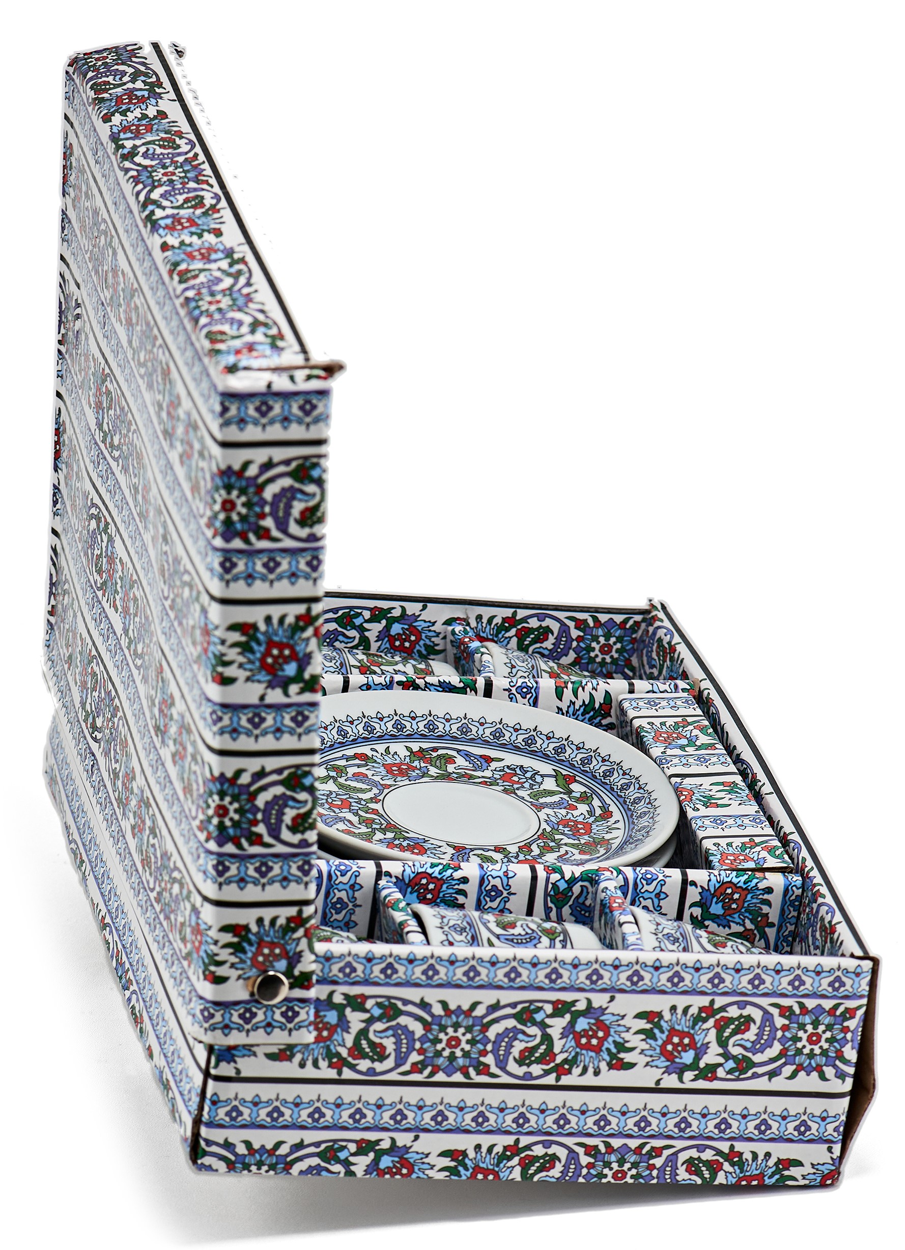 Турецький набір кераміка (З орнаментом синій) фото #11